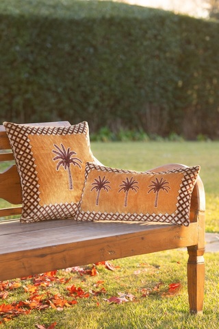 Подушка декоративная 30х60 Frati Home Exotic Palm оранжевый