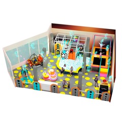 Детский игровой лабиринт «Звёздная станция» 90 м²