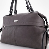 Сумка Саломея 110 итальянский серый + черный