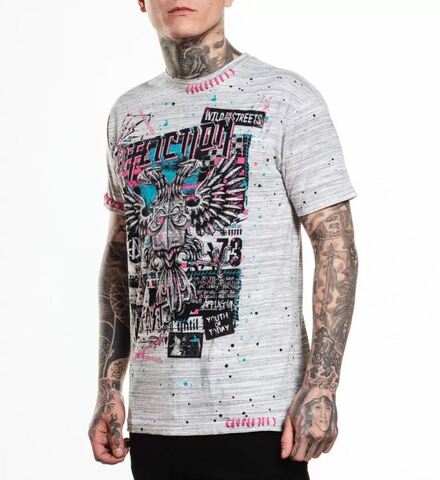 Affliction | Футболка мужская Nuclear Сhaos Tee A26821 слева