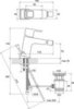 Смеситель для биде однорычажный с донным клапаном Ravak 10° TD 055.00 X070067