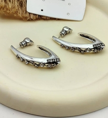 20418- Серьги овальные Alexander McQueen в винтажном стиле