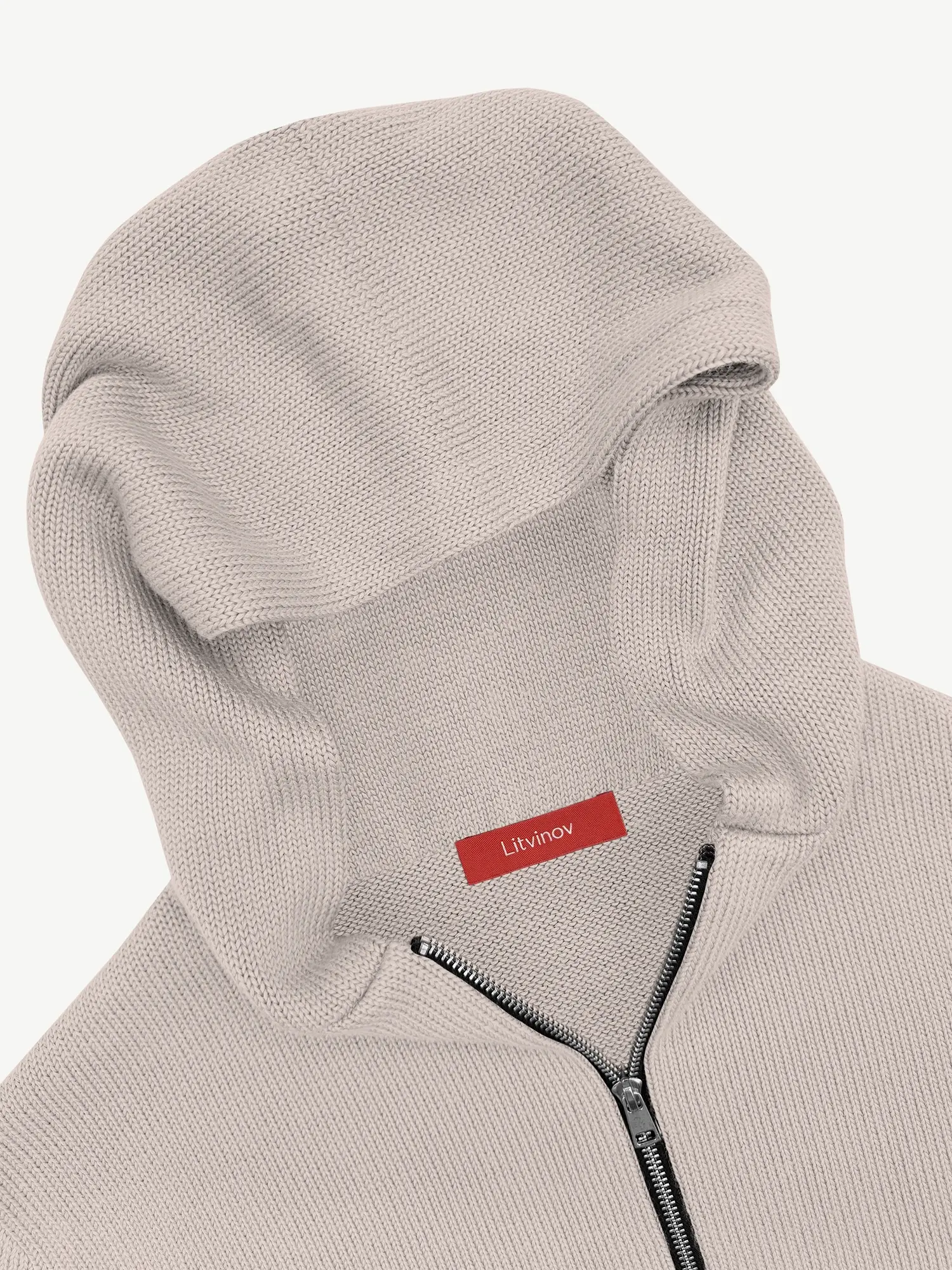 Толстовка на замке из шелка