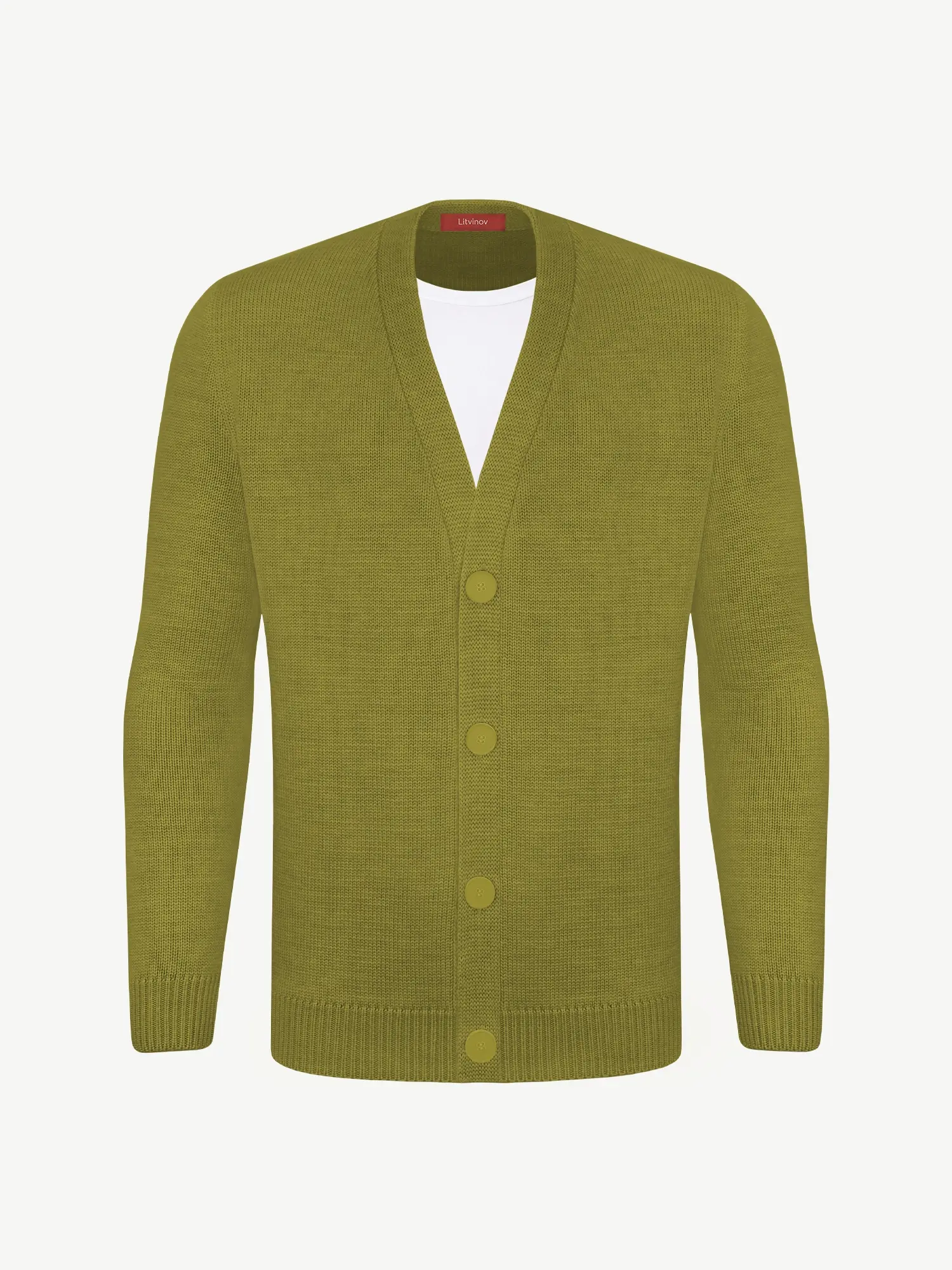 Кардиган с пуговицами из шелка