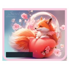 
          Папка 1 отделение, А5 230х190х50 мм, Пчелка, пластик, дизайн с одной стороны, молния сверху, "Нежные сны"