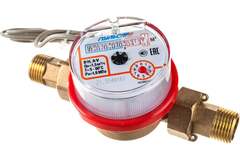 Счётчик воды Пульсар универсальный, Ду-15, 80 мм, 1,5 м3/ч, с импульсным выходом (присоединители в комплекте)