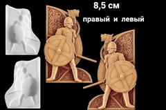Силиконовые молды Воин большой левый и правый. Набор 2 щт