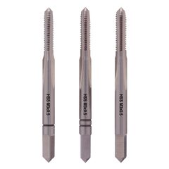 Метчик М 3,0х0,5 (Комплект 3шт) DIN352 HSS-G 6h 40мм a=2,7 Terrax by Ruko 230030TX