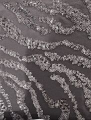 Нарядная футболка с принтом пайетками из премиального хлопка с эластаном  D49.124 (131285)