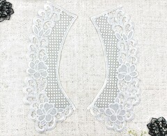 Воротник, р. 24,5х8 см, молочный