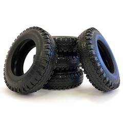 Set of 5 tires for UAZ-469 1:8 DeAgostini