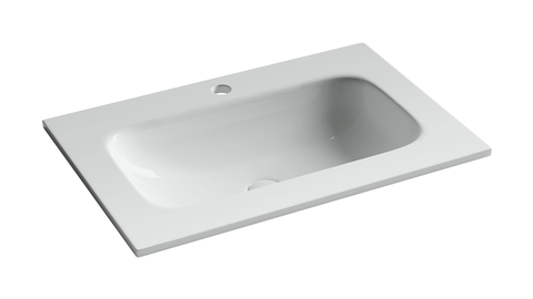 Ceramica Nova CN7031 Раковина накладная мебельная CERAMICANOVA Grace 710x457x137 с отв. под смеситель, белый CN7031