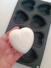 Силиконовая форма Сердца 3Д 8шт