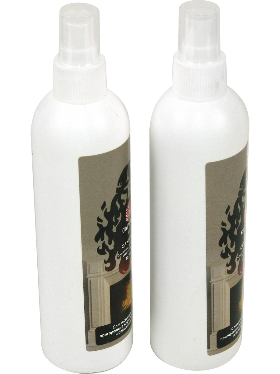 Средство для очистки стекол камина Сажинет, 2 шт.