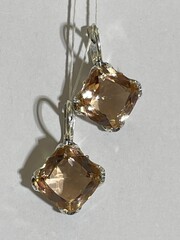 Мармелад (серьги из серебра)