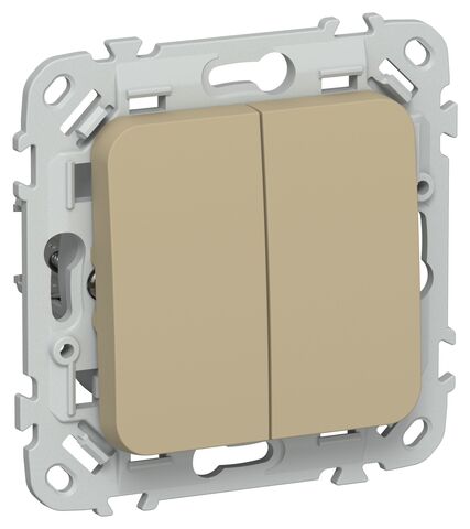 FLITE Выключ. 2-кл. прох. 10А ВС62-1-0-ФлХ хак. IEK