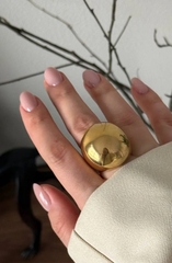 Кольцо крупное шар в стилистике POISON DROP