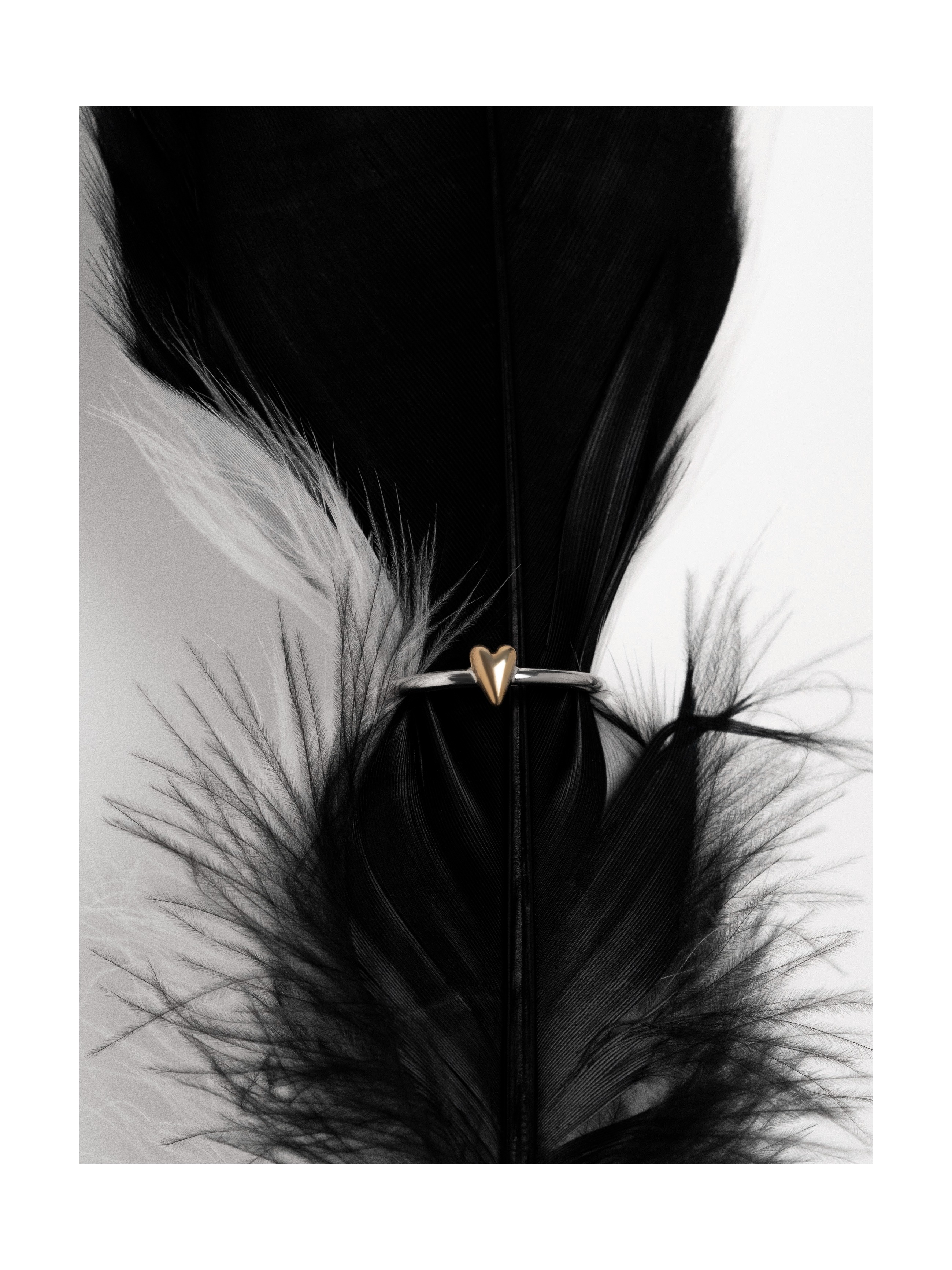 Кольцо Первая любовь биколор