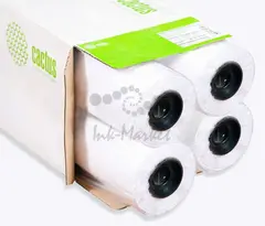 Бумага Cactus Eco CS-LFP80-914457E-4 36"(A0) 914мм-45.7м/80г/м2/белый CIE155% (упак.:4рул)