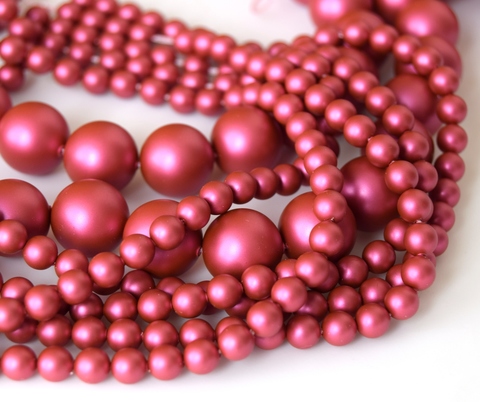 Жемчуг 5 мм Сваровски Mulberry Pink