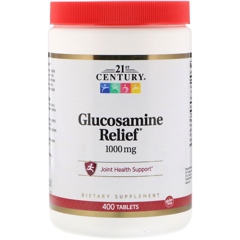 21st Century, Glucosamine Relief, 1000 мг, 400 таблеток