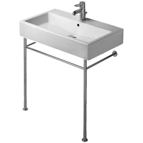 Duravit Vero Раковина  для мебели, с перел., с 1 отврстием под смес., 700x470мм, Цвет: Черный 454700800