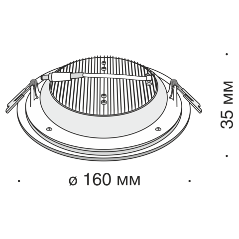 Встраиваемый светильник Technical Han DL304-L12W