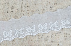 Шитье хлопок, ш. 5 см, белый