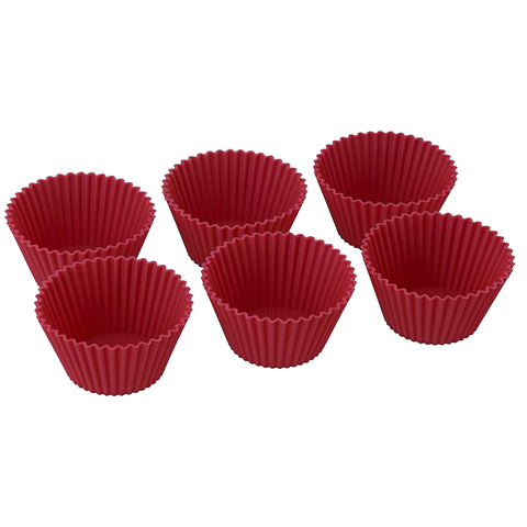 Набор силиконовых форм для приготовления кексов cupcake, 83 мл, 6 шт.