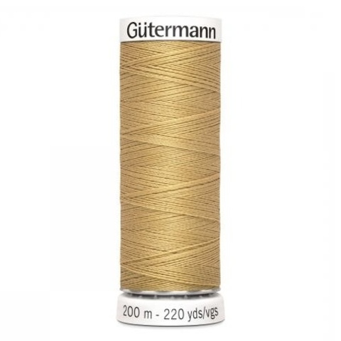 Нить Sew-All 200 м, Gutermann, 893 бежево-желтый