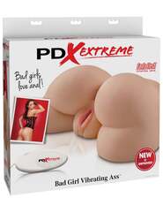 Телесная попка с вибрацией Bad Girl Vibrating Ass - 