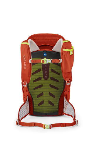 Картинка рюкзак туристический Osprey Jet 18 Strawberry Red - 2