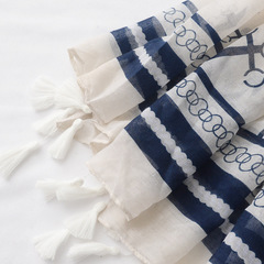 Купить Светло-серое парео с якорями в Магазине тельняшек