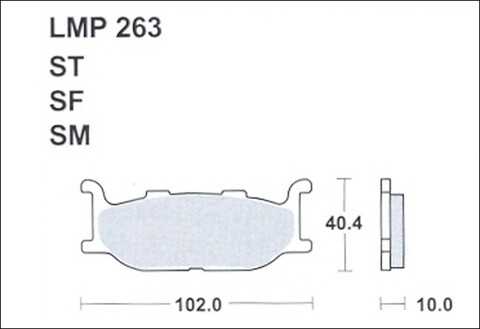 Колодки дискового тормоза AP Racing LMP263 SF  (FDB781 / FA179)