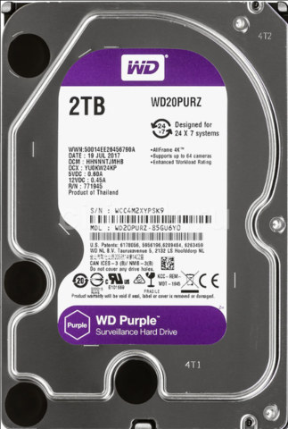 Жесткий диск WD Purple [WD20PURZ] 2 ТБ