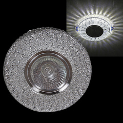 Встраиваемый светильник со светодиодной подсветкой Reluce51617-9.0-001MN MR16+LED3W WH