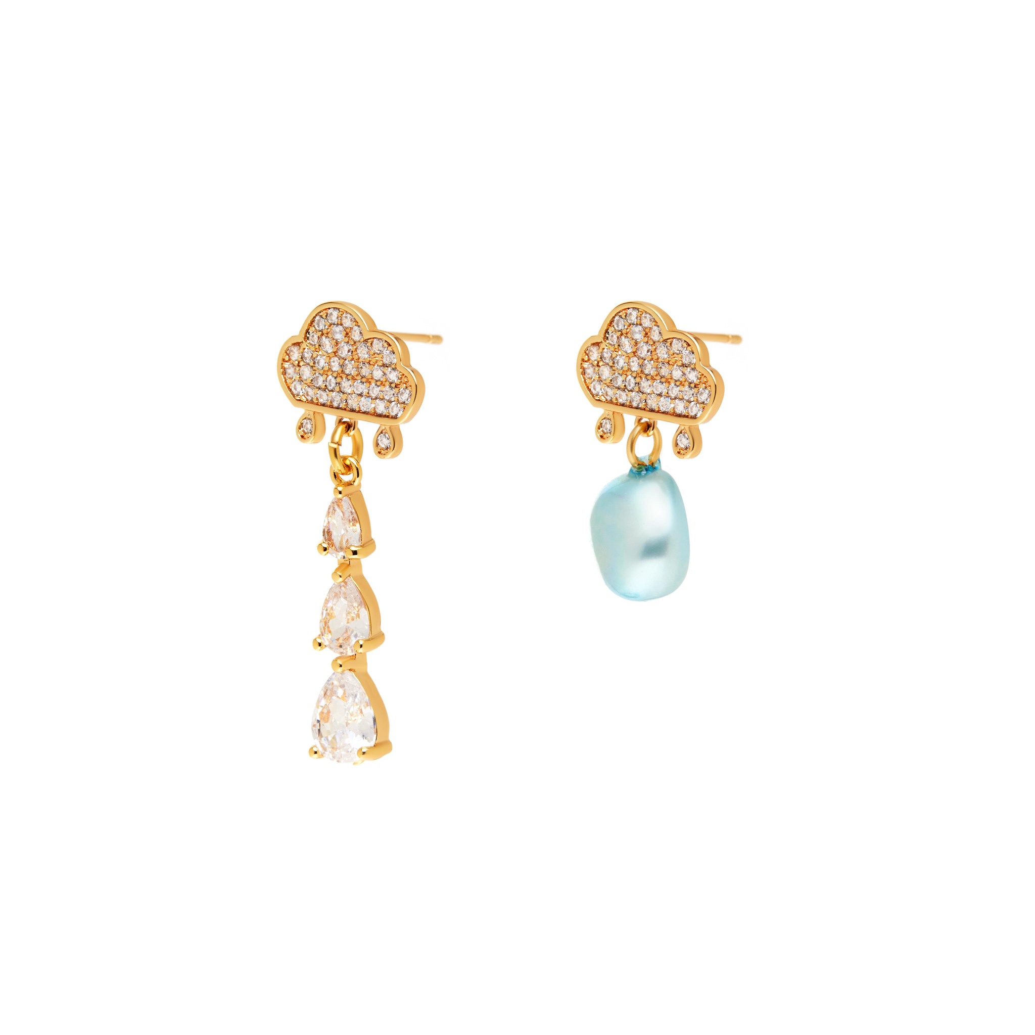 NOTTE Серьги Rain Or Shine Pearly Earrings timeless pearly серьги mismatched pink blossom earrings