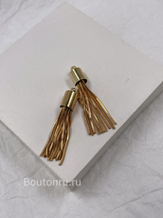 Кисточка подвесная декоративная золотистая 4 см