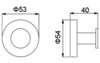 Timo 13011/16 Крючок Timo Saona 13011/16 белый матовый