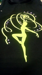 М4,02-001 Борцовка с аппликацией и стразами