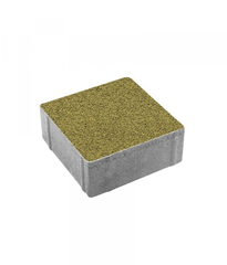 Гранитная тротуарная плитка КВАДРАТ - Б.2.К.6 Гранит Желтый