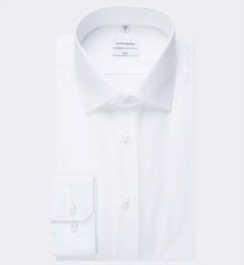 Сорочка Seidensticker Slim Fit 01.675665-01 из поплина белая, удлиненный рукав