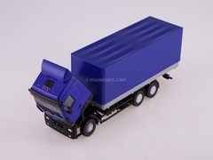 MAZ-6312 flatbed with awning blue-gray 1:43 AutoHistory