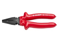 ЗУБР Электрик, 200 мм, диэлектрические комбинированные плоскогубцы (2214-1-20)