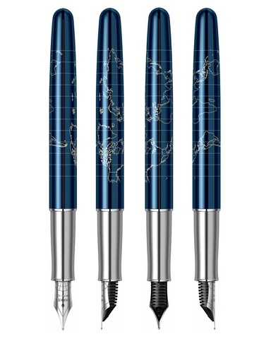 Ручка перьевая Parker Sonnet Atlas SE18 Blue Silver CT (2054838)
