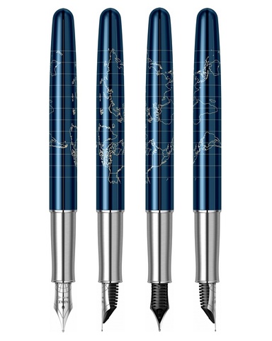 Ручка перьевая Parker Sonnet Atlas SE18 Blue Silver CT (2054838)