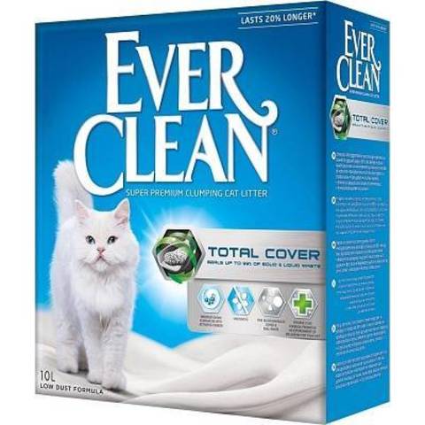 Ever Clean Total Cover комкующийся наполнитель с микрогранулами двойного действия для кошек (10 л)