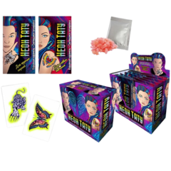 Взрывная карамель Неон тату