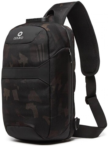 Картинка рюкзак однолямочный Ozuko 9270 Camo - 1