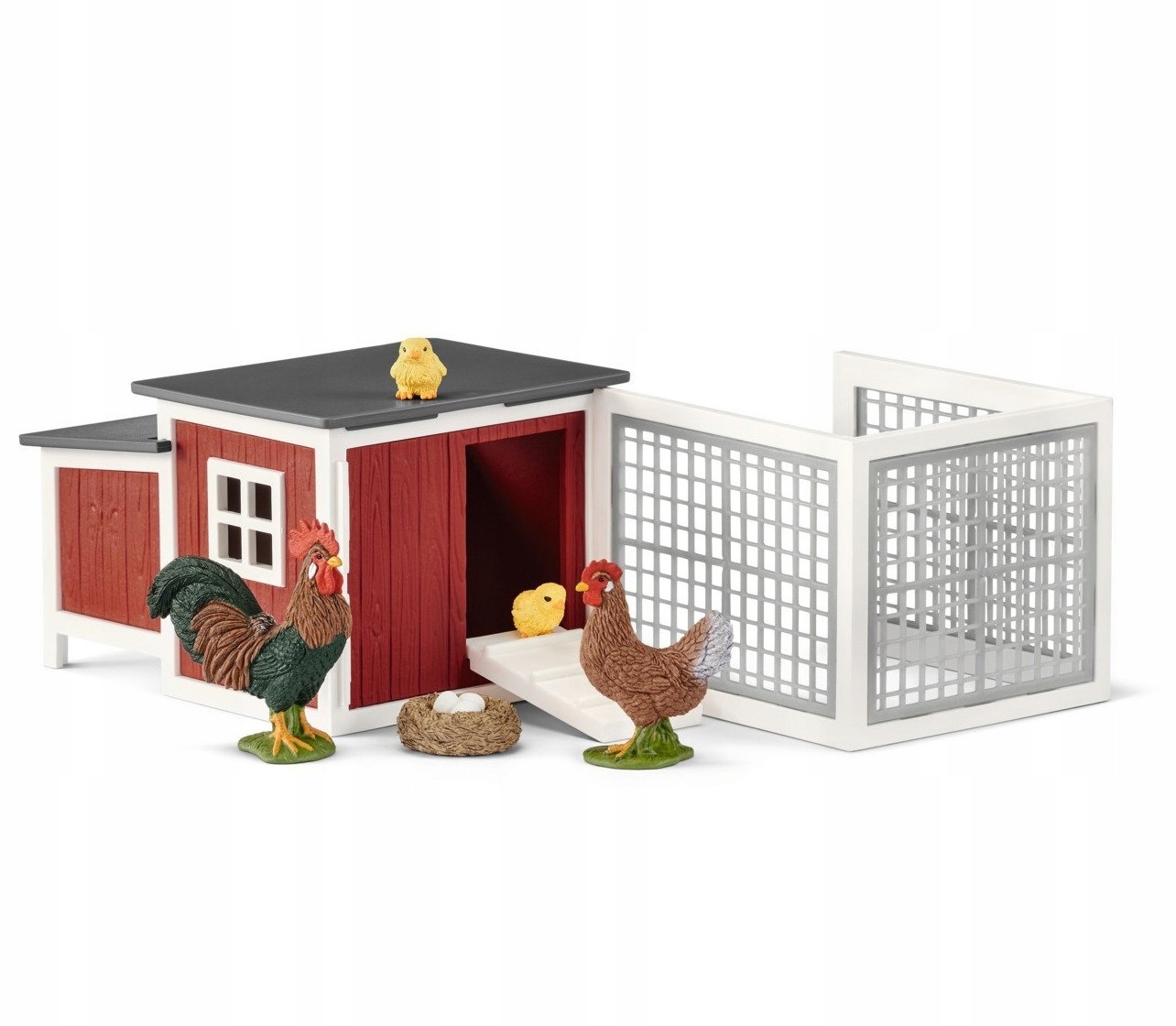 SCHLEICH Курятник с клеткой курица петух цыпленок 42421 купить в Москве |  Доставка по России.